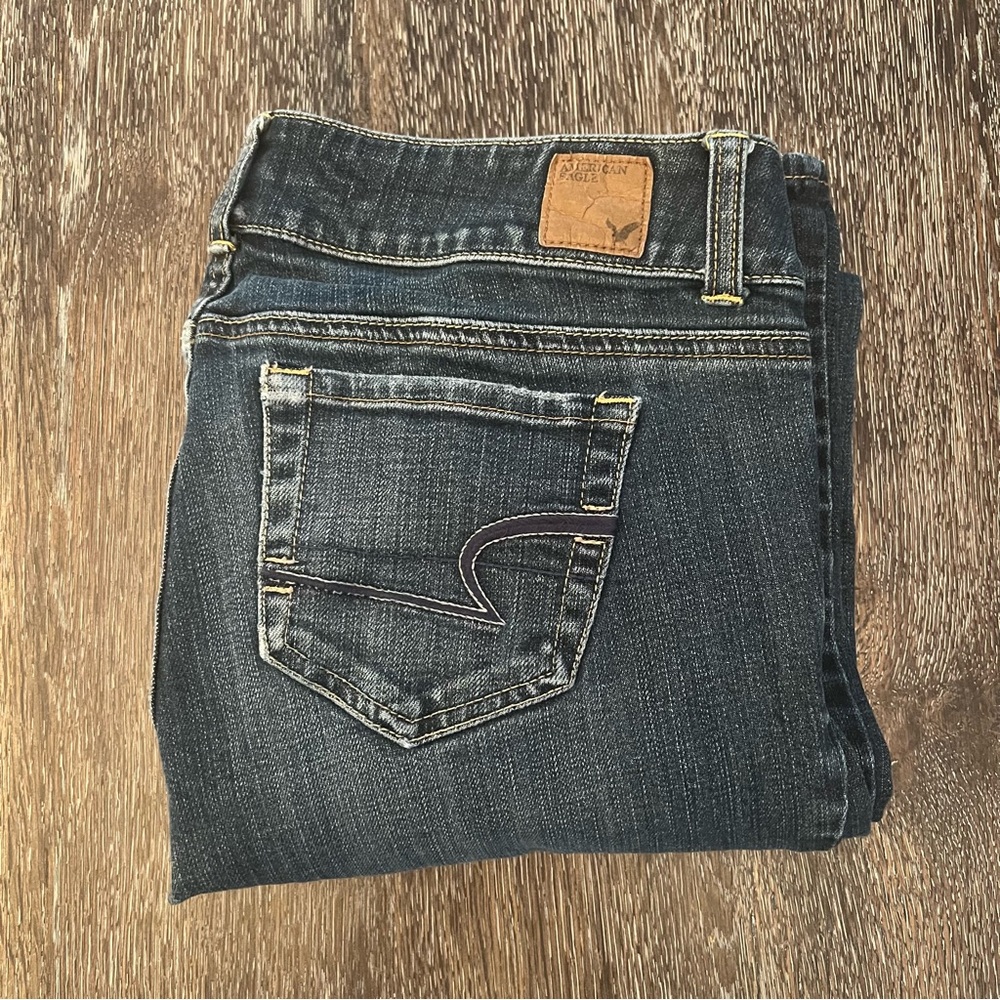 American Eagle Outfitters Dark Blue Straight Jeans